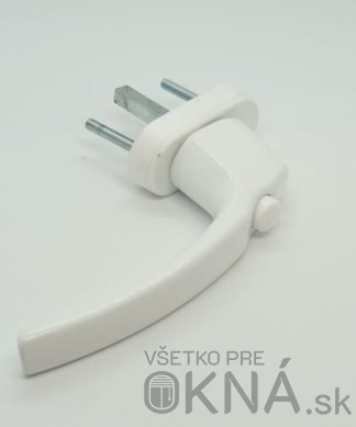 Kľučka okenná MTS s tlačidlom BIELA