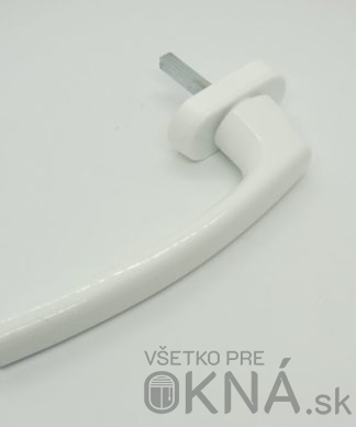 Kľučka okenná MTS s predĺženou rukoväťou BIELA