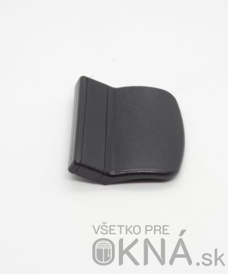 Madielko na balkónové dvere plastové - ČIERNE