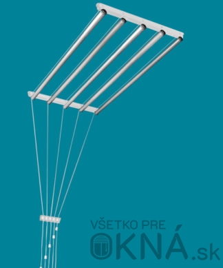 Stropný sušiak 5-šnúrový AL25 nosnosť tyčky 5kg