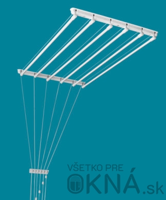 Stropný sušiak 6-šnúrový nosnosť tyčky 2kg